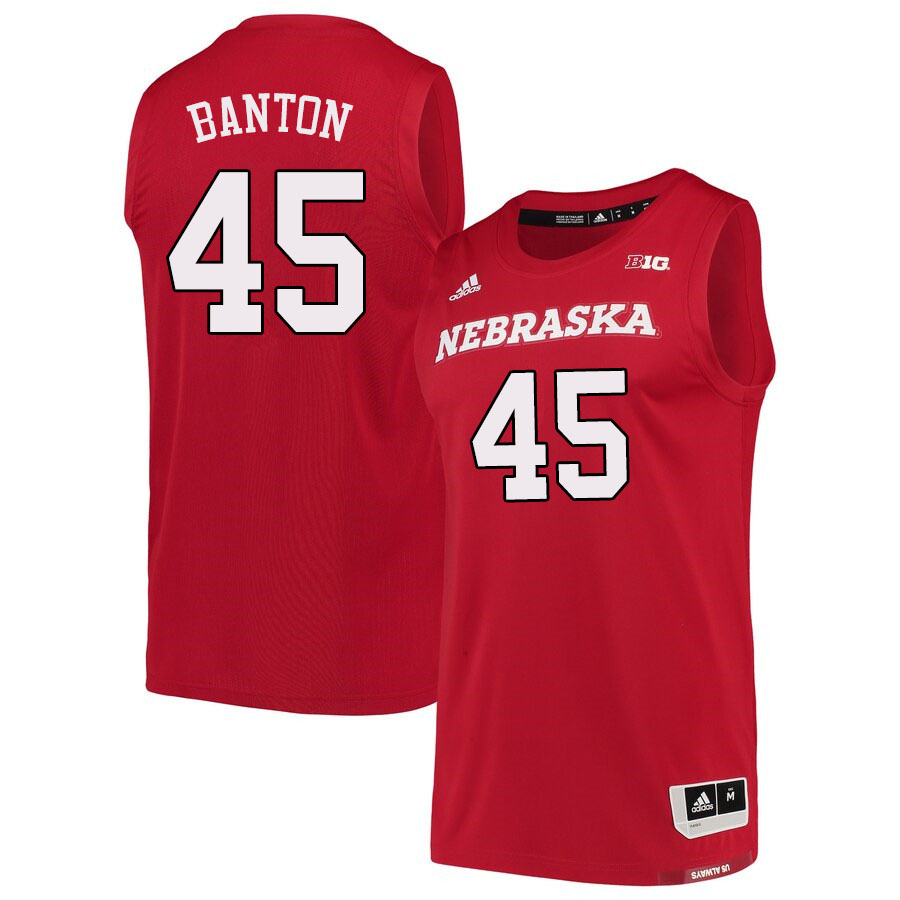 Men #45 Dalano Banton Nebraska Cornhuskers College Basketball Jerseys Sale-Scarlet - Click Image to Close